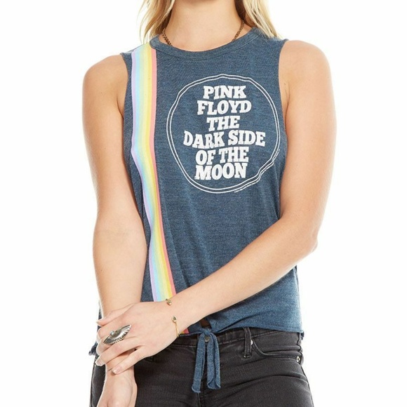 CHASER Pink Floyd Tie Front Tank The Dark Side M - Picture 1 of 1